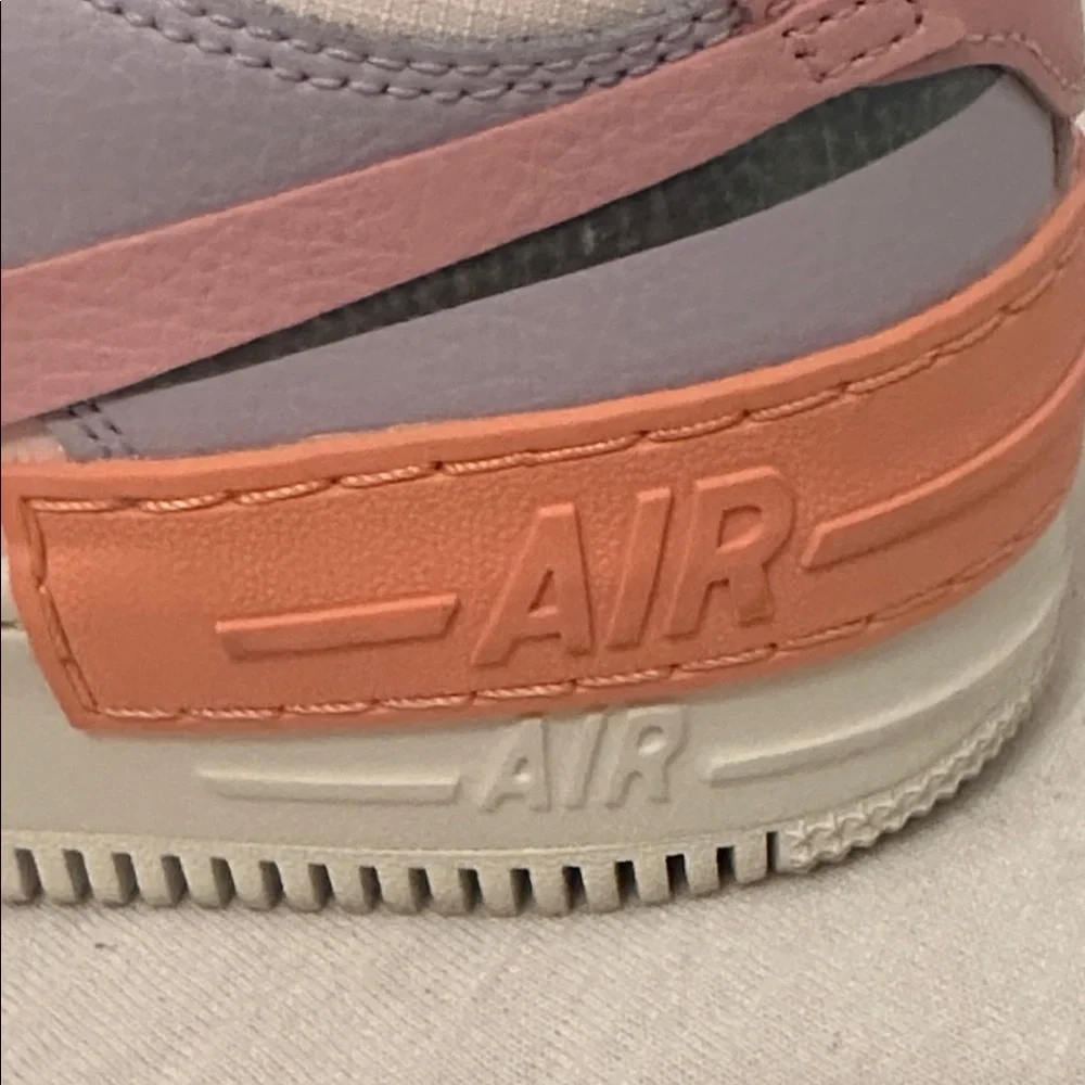 Nike Women’s Air Force 1 Shadow Orange Chalk Pink Glaze CI0919-111 Shoe Size 8.5 - Picture 7 of 15